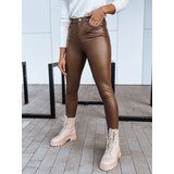 DStreet Women's leather trousers TOURMALIN, dark brown, | ePonuda.com
