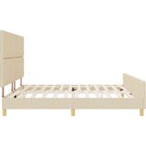 vidaXL okvir za krevet krem 200x200 cm tekstil | shoptok.hr