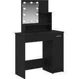  Toaletni stol Crni hrast 86,5 x 35 x 136 cm Konstruirano drvo | shoptok.hr