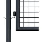  Mrežasta vrtna vrata od pocinčanog čelika 100 x 250 cm siva | shoptok.hr