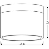 Candellux tuba 9W led 4000K bela+drvena prečnik 8,8 cm | Eponuda.com