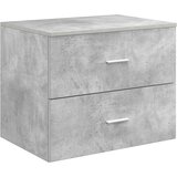 vidaXL Kopalniška omarica na steni Betonsko siva 62,5 x 44,5 x 50 cm, (5000245843) | Shoptok.si