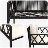  Vanjske klupe 2 -Seater 116 x 56 x 75 cm poliratan | shoptok.hr