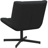  Stolica na kotačiće Crna 63 x 75 x 76 cm tkanina | shoptok.hr