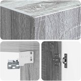  Ormar za montažu na zid Siva Sonoma 33 x 34,5 x 90 cm | Shoptok.si