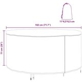 vidaXL Navlaka za vanjski namještaj 182 x 182 x 71 cm 210D tkanina | shoptok.hr