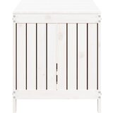  Vrtna kutija za pohranu bijela 121x55x64 cm od masivne borovine | shoptok.hr