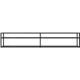 TV ormarić crni 220 x 40 x 40 5 cm od kaljenog stakla | shoptok.hr