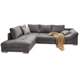 MID.YOU sedežna garnitura, rebrasti žamet siva | Shoptok.si