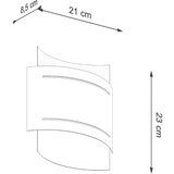  Stenska svetilka HESTIA bela, (21347291) | Shoptok.si