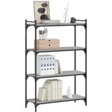  Regal za knjige s 4 razine siva boja hrasta 80x30x120 cm drveni | Eponuda.ba