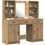  3-delna komoda za ličenje Set iz umetne hrastovine, (22067634) | Shoptok.si