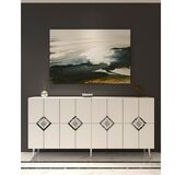 Hanah home komoda robber KB150 white silver cene
