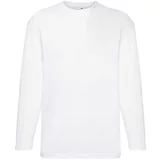 Fruit Of The Loom White Men's Valueweight Long Sleeve T-shirt