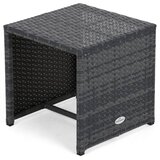  Set vrtnih ležaljki od tehnoratana Bora Bora Grey / Grey Melange sa stolom | shoptok.hr