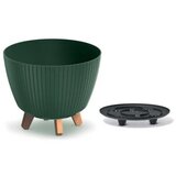  Saksija Lamia 30cm sa nogarima i rezervoarom - oliva zelena 2411U | ePonuda.com