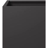  Vrtna sadilica crne 40x40x40 cm čelična | Shoptok.si