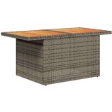 vidaXL 11-dijelni set vrtnih sofa poliratan i bagrem s jastucima sivi | shoptok.hr