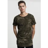 Urban Classics Camo Shaped Long Tee olive camo