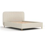 Maison de Rêve Bež tapecirani bračni krevet s prostorom za odlaganje s podnicom 180x200 cm Noto – Cijene