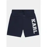 Karl Lagerfeld Kids Športne kratke hlače Z30025 S Mornarsko modra Regular Fit