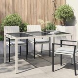  Stol za vrt Bijelo 150 x 90 x 75 cm poliratan | shoptok.hr