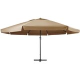  Zunanji senčnik z aluminijastim drogom 600 cm taupe | Shoptok.si