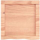  Stenska polica svetlo rjava 40x40x(2-6) cm trdna hrastovina | Shoptok.si