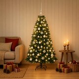  Umjetno božićno drvce s kuglicama 120 cm 150 LED lampica | shoptok.hr