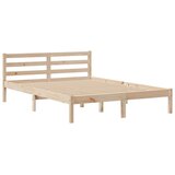 vidaXL Krevet s regalom za knjige bez madraca 140x190 cm od borovine | shoptok.hr