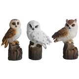 Esschert Design Vrtni kipići u setu 3 kom od polyresina Owl – u