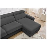 Bobochic Paris Tamno siva sklopiva kutna garnitura od samta (promjenjiva) Monaco – | shoptok.hr