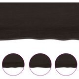  Zidna polica tamnosmeđa 60x50x2 cm od obrađene hrastovine | shoptok.hr