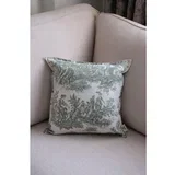 BST058 greenwhite cushion cover