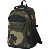 vidaXL Šolski nahrbtnik 40 L črne in kamuflažne barve | Shoptok.si