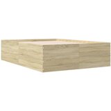  Okvir za krevet boja hrasta 135x190 cm od konstruiranog drva | shoptok.hr