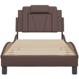  Okvir za krevet s uzglavljem smeđi 80 x 200 cm od umjetne kože | shoptok.hr
