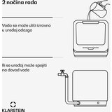 Klarstein Amazonia | Mini pomivalni stroj | Kompaktni | 7 programov | Prenosni | Shoptok.si