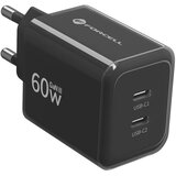 forcell Punjač za telefon F-Energy GaN III 2x USB-C AVS SSFC3.0 60 W + kabel USB-C na USB-C | shoptok.hr