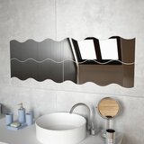 vidaXL zidna ogledala 4 kom 60 x 18,5 cm valovita staklena Cijene