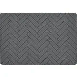 Siva silikonska preproga Tiles, 33 x 48 cm