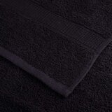 vidaXL Premium brisače 2 kos črna 100x200 cm 600 gsm 100 % bombaž | Shoptok.si