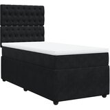 vidaXL spring krevet s madracem crni 90x190 cm baršunasti | shoptok.hr