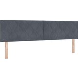 vidaXL Vzglavje Zasnova Diamantnih Blokov Temno Sivo 180 cm Žamet | Shoptok.si