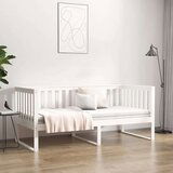  Dnevna postelja bela 90x190 cm trdna borovina, (21073721) | Shoptok.si