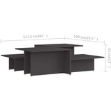  Stolići za kavu 2 kom sivi 111 5 x 50 x 33 konstruirano drvo | shoptok.hr