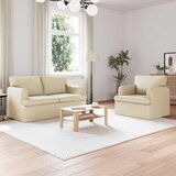  Set sofe 2 pcs Krema 144 x 80 x 85 cm tkanina | shoptok.hr