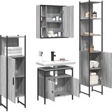  4-dijelni set kupaonskih ormarića boja hrasta sonome drveni | shoptok.hr