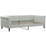  Dnevni krevet s madracem svjetlosivi 90 x 190 cm baršunasti | Eponuda.com