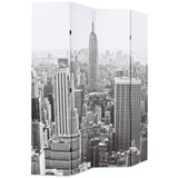 Maison Chic Zložljiv Paravan - Sobne pregrade 160x170 cm New York podnevi črn in bel, (22112049) | Shoptok.si